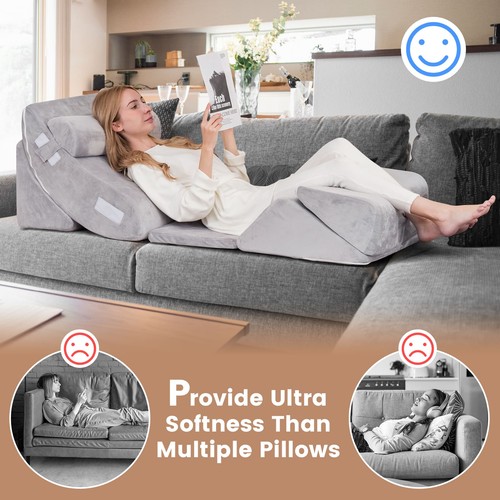 Bed wedge pillow - set, 6