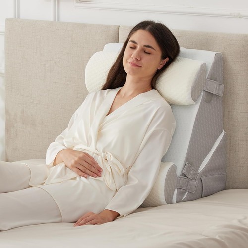 Bed wedge pillow support - bed,