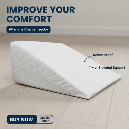 Large wedge pillow memory - large, foam