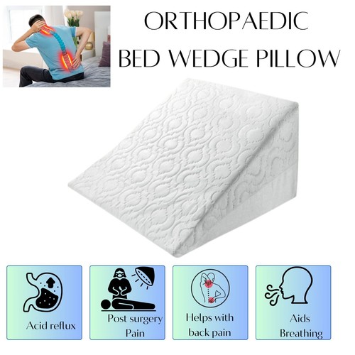 Bed wedge pillow - wedge, support