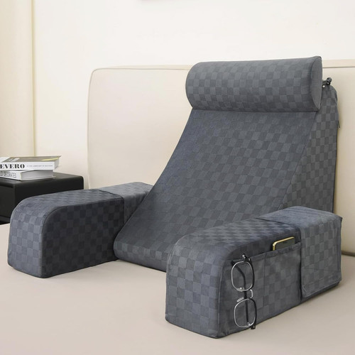 Ergonomic reading pillow with - ergonomic,