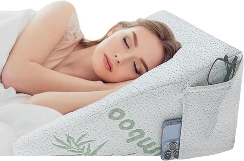 Bamboo bed wedge pillow - bed,