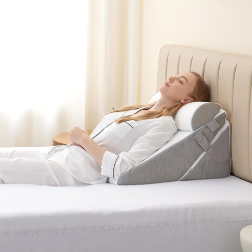 Bed wedge pillow - pillow, support